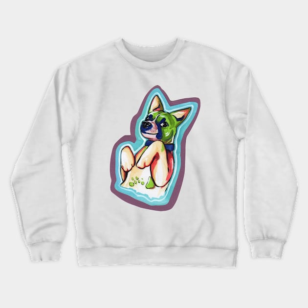 Colourful Pup Crewneck Sweatshirt by srw110